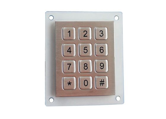 Numerische Tastatur SUS304 IK09 ESD Metallbürstete für Bank-Kioske