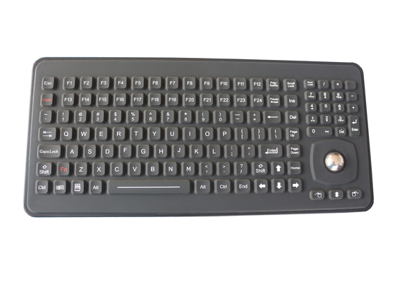 Medizinische Silikonkautschuk-Tastatur-rechteckige Schlüssel mit 25mm optischer Rollkugel