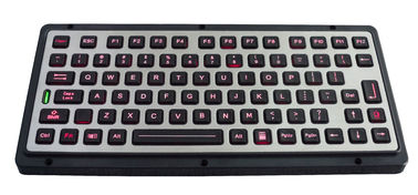 82 Schlüssel IP65 bürsteten rostfreie von hinten beleuchtete schroffe Tastatur mit Funktionstasten