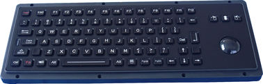 Schwarze vandalproof industrielle Tastatur IP65 mit Rollkugel und Funktionstasten