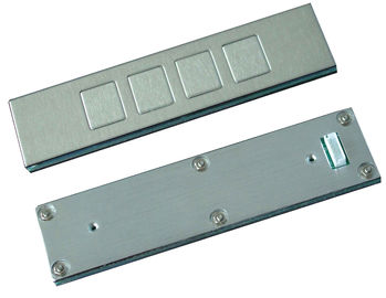 Industrielle Spitzenplattenbergedelstahltastatur der Schlüssel IP65 4 mit 0.45mm kurzem Anschlag