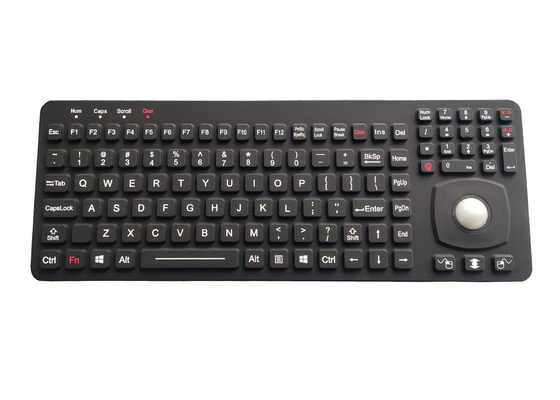 Rechteckiges Schlüssel-Silikon-industrieller Tastatur-Platten-Berg mit 25mm optischer Rollkugel