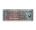Vandalen-Beweis-Edelstahl-mechanische Tastatur mit 800 Dpi optischer Rollkugel Koisk-Tastatur