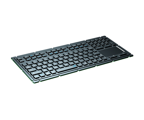 Wasserdichte EMC-Tastatur mit Touchpad 110 Tasten Militärische robuste Tastatur