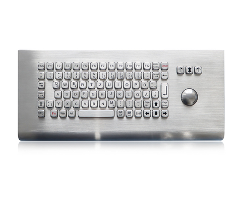 IP65 robuste industrielle Metall-Tastatur Wandmontage Kiosk-Tastatur mit Trackball