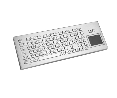 IP65-Desktop-Metall-Kompakttastatur mit Touchpad-Keyboard für industrielle Computer