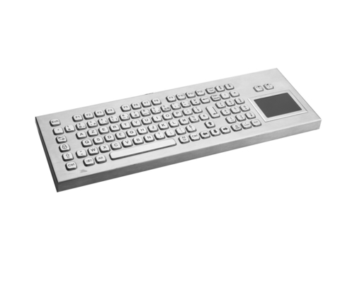 IP65-Desktop-Metall-Kompakttastatur mit Touchpad-Keyboard für industrielle Computer