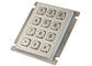 Bank ATM-Matrix-Platten-Berg-Tastatur IP67 veranschlagte 12 Schlüssel-Metalledelstahl
