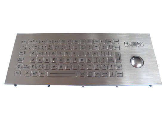 Vandalen-Beweis-hintergrundbeleuchtete industrielle Tastatur mit Rollkugel IP67