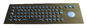 Edelstahl belichtete USB-Tastatur mit Rollkugel Vertrags-Format