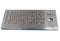 Besteigbare industrielle Tastatur der Wand der Tastatur IP65 Metallmit Rollkugel und numerischen Tastaturen